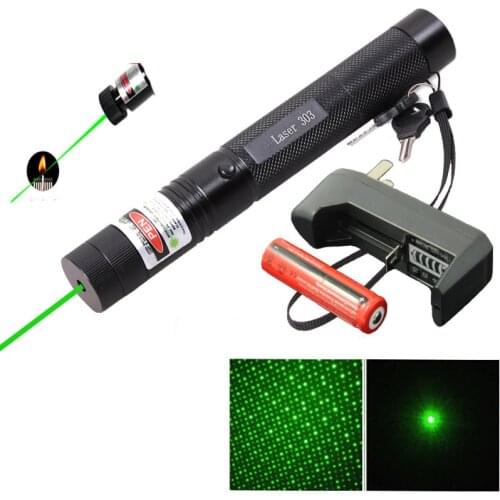 Laser Pointer 532nm Green Llight Stars Green Laser Pointer Flashlight Camping Tools for Hunting /Teaching/ Meeting Lazer Pen