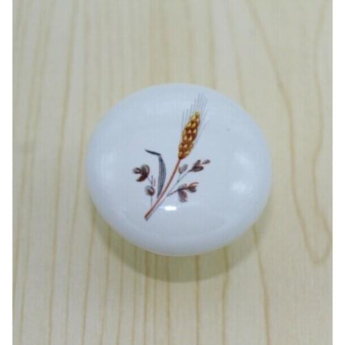 38mm modern simple fashion pastorale furniture knobs white spike type porcelain drawer cabinet dresser cupboard door knob pull