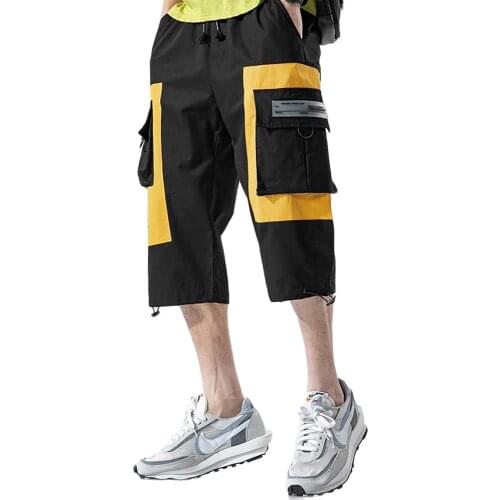 Men Fashion Cargo Short Pants Straight Wide Leg Loose Baggy Shorts Streetwear Boardshorts Men Clothing