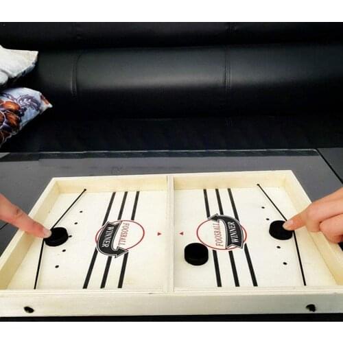 Desktop Play Chess Parent-child Interactive Chess Table Puck Game Board Hockey Fast Sling Toys For Children Foosball Game E3C6