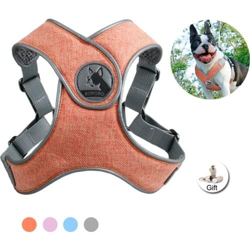 No-pull Sport Dog Harness Reflective Safety X Type Pet Harness Soft Breathable Mesh Dog Vest Training for Small Medium Outdoor