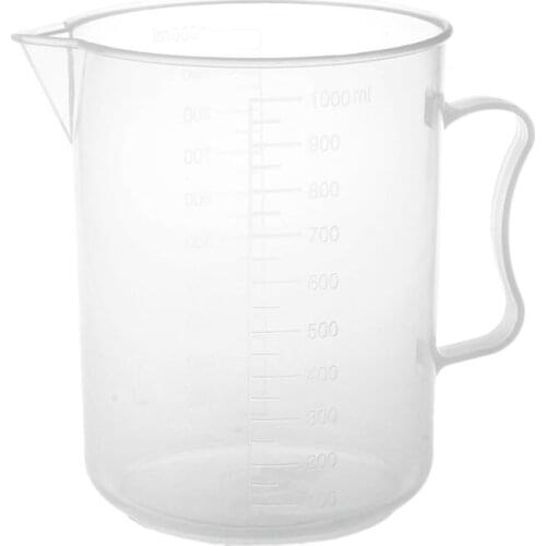 New- 1000ml Transparent Graduated Beaker with Handle