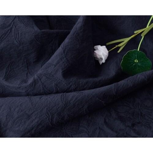 Original nylon jacquard dress robe clothing fabric High-end linen fabric