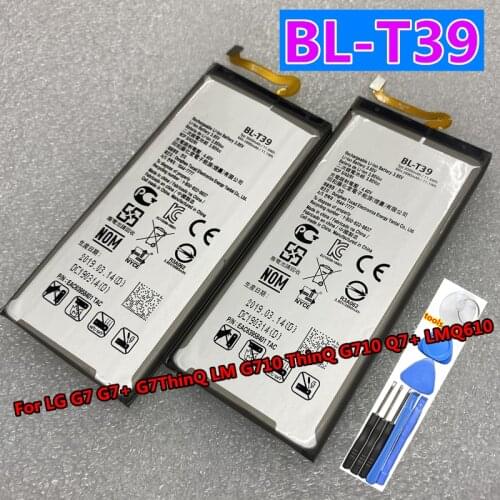 Original New High Quality BL-T39 3000mAh Battery For LG G7 G7+ G7ThinQ LM G710 ThinQ G710 Q7+ LMQ610 Batteries