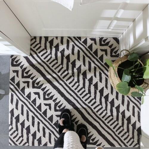 Stripe Entrance Door Mat Carpet Kitchen Mat Living Room Mat Bath Mat Custom Mat Carpet Home Doormat Freely Cutting Anti-slip Mat