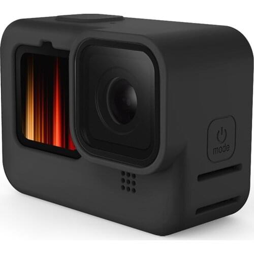 Frame Silicone Protective Housing Case Washable Shockproof with Lens Cover for GoPro HERO9 Action Camera