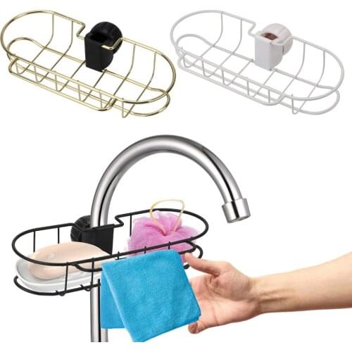 Home Storage Stainless Steel Bathroom Soap Shelves Adjustable Kitchen Storage Holders Faucet Storage Racks
