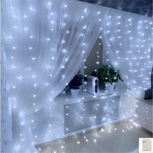Memory 4*3M LED Curtain Lights Fairy icicle string light Christmas Garlands Outdoor Garden Wedding Decoration Holiday Lighting
