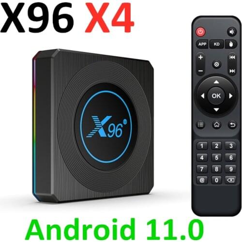 2022 Smart TV Box Android 11.0 X96 X4 Amlogic S905X4 4GB 64GB 32GB Wifi 1000M 8K Youtube BT Media Player X96X4 TVBOX Set top box