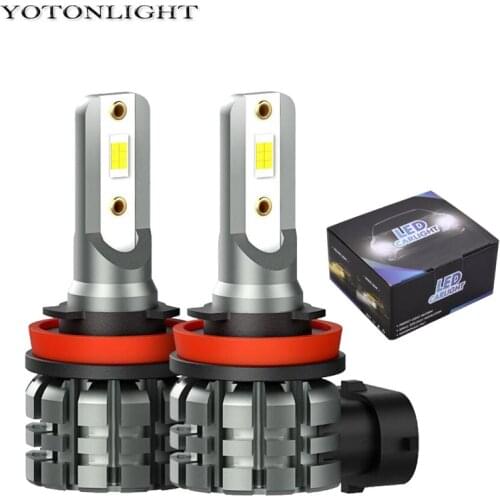 YOTONLIGHT 2Pcs H11 H8 H9 Led H1 H3 H16 H10 9005 HB3 9006 HB4 H7 Led Bulb Fog Lamps Car Daytime Running Lights 2400LM 6000K 12V