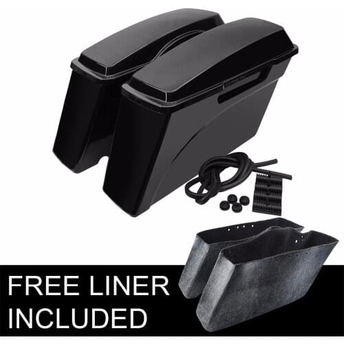 Motorcycle Hard Saddlebags For Harley Davidson Touring Road King Street Glide Ultra Electra Glide 1993-2013 2012