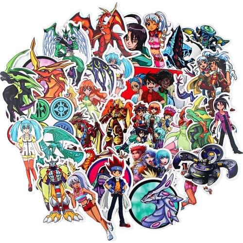 33PCS bakugan Stickers Pack Skateboard Fridge Guitar Laptop Motorcycle Luggage Cartoon Waterproof Kids Sticker Toys