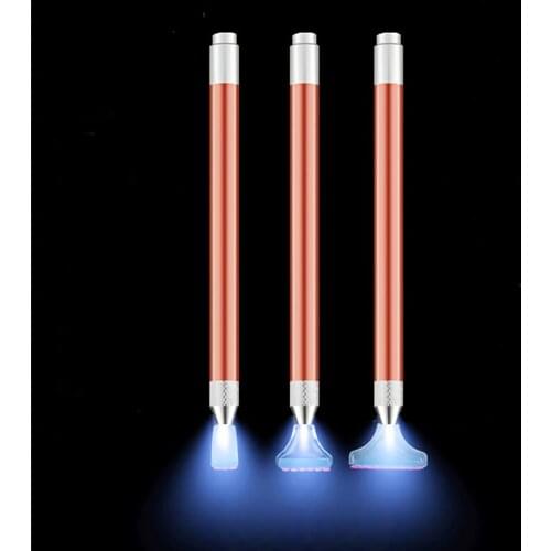5D Diamond Painting Tool Angled Tip Point Drill Pen Kits Lighting Drill Pen with Accessories DIY Sewing Crafts Tool