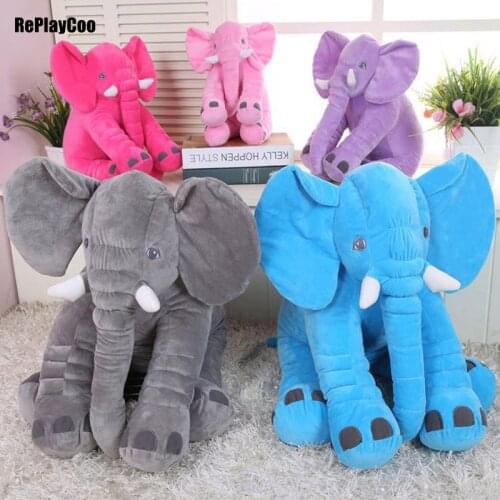 60cm/24'' Kawaii Baby Animal Elephant Style Doll Stuffed Plush Toys Elephant Plush Pillow Bed Cushion Stuffed Gifts For Kids 01