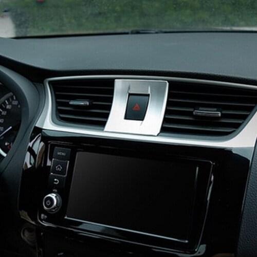 ABS Matte for Nissan Sentra 2016 2017 2018 Car warning lamp Cover trim Car styling Accessories 1pcs