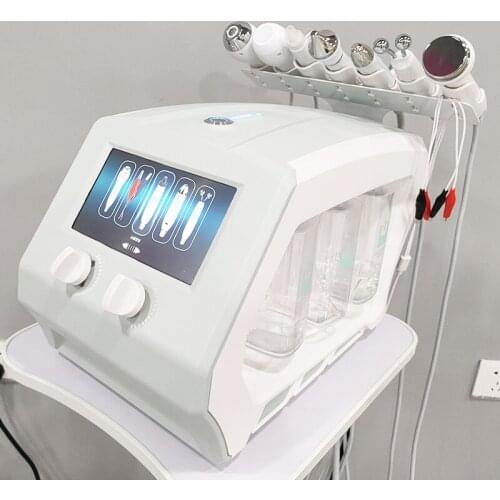 8 in 1 Aqua Peeling Exfoliating BIO Ultrasonic RF Water Oxygen Facial Skin Cleaning Lifting Anti-Aging Hydra Beauty Machine