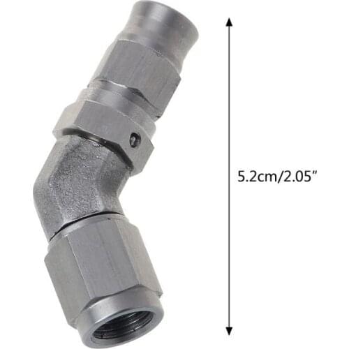 AN -3 AN3 JIC 45 Degree Stainless Steel PTFE Custom Brake Hose Fitting Y98C