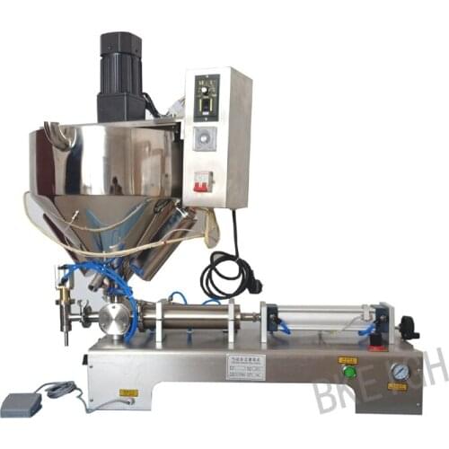 Creamy Cosmetics And Soybean Paste Heating And Stirring Type Filling Machine Single Head Pneumatic Filling Machine