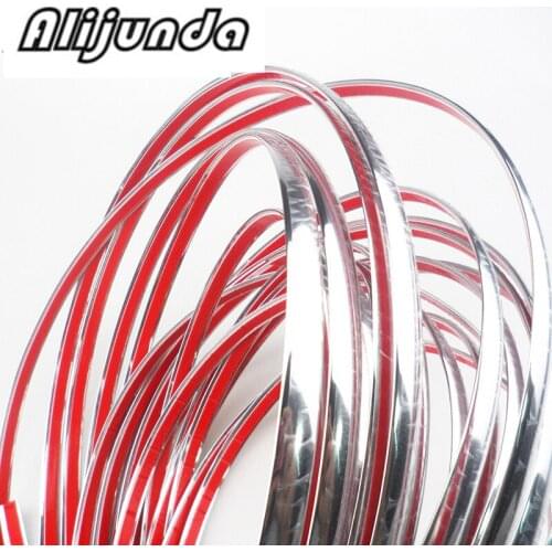 Car-styling 10mmx15m DIY Car decoration Chrome Strip sticker for Mitsubishi ASX/Outlander/Lancer Evolution/Pajero/Eclipse/Grandi