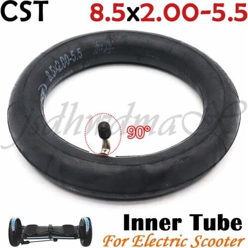 CST 8.5x2.00-5.5 Inflatable Inner Tire 8*2.00-5 inner tube bent 90 degree for Electric Scooter Folding Bicycle Parts 8.5 inch