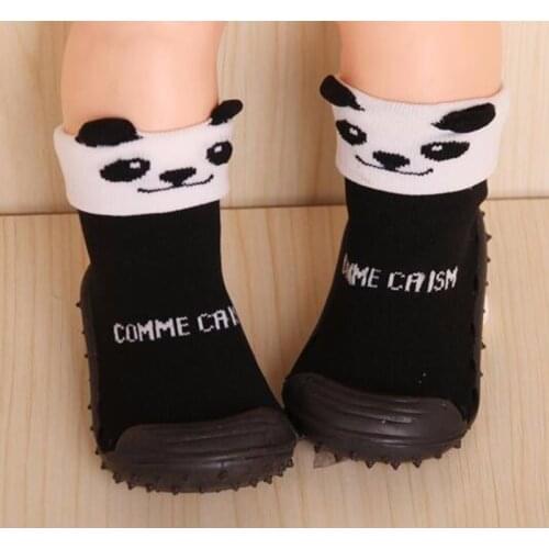 Baby Socks Cute Design Bear Non-slip Floor Socks Rubber Sole Newborn Cotton Footwear Socks Wholesale Customization,Free Shipping