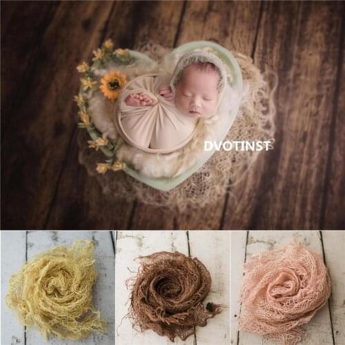 Dvotinst Newborn Photography Props Retro Hemp Backgound Balnket Linen Mat Pad Studio Shoot Fotografia Accessories Photo Props