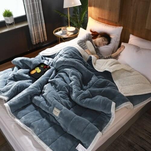 Claroom fleece blankets and throws Adult Thick Warm winter Blankets Home Super Soft duvet luxury solid Blankets On twin Bedding