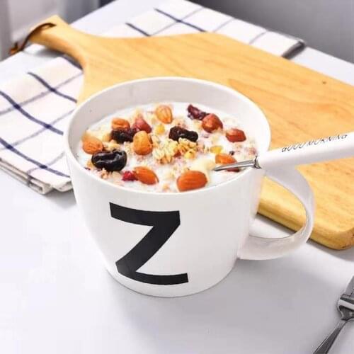 Quality Letters Mugs For Tea Large Viking Stranger Things Friends Ceramic Breakfast Milk Personalise Big Cups Fruit Salad Bowl