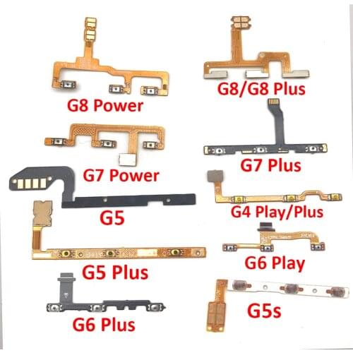For Motorola Moto 6 Play G5 G5S G6 E5 G4 E6 E7 G9 Plus Play Power on/off Volume Key Button Flex Cable Ribbon