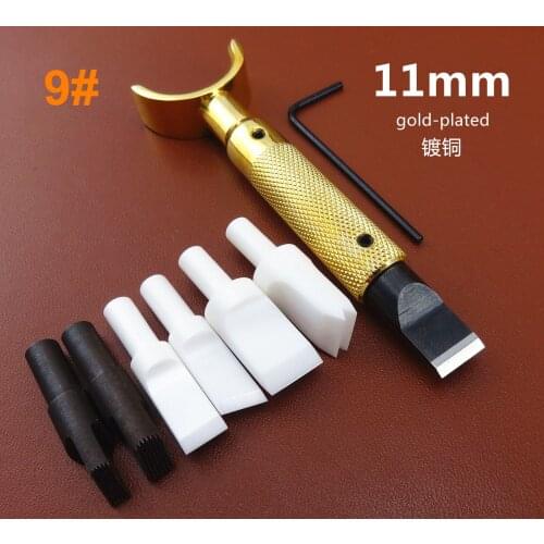 Leather Craft Adjustable Swivel Carving Knife Cutter & Hair Nano Ceramic Blade Tool Set - Stamping Stylus Spoon Embossing Edger