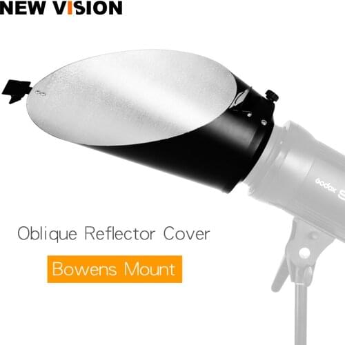 Oblique Reflector Cover Premium Background Backlight Reflector w/ Clip Bowens Mount