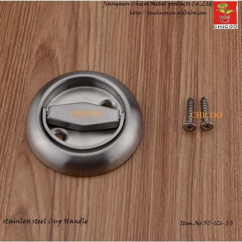 Stainless Steel Invisible handle Recessed Cup Handle door Cup Handle Flush pull handle