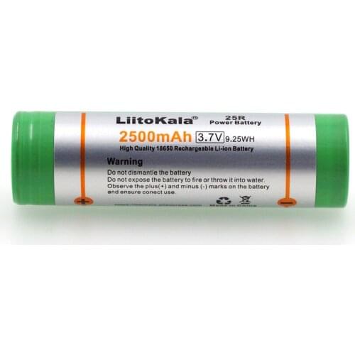 The new liitokala 25R 18650 Li-ion battery 3.7 V 2500 mAh battery can hold electronic special 20A discharge