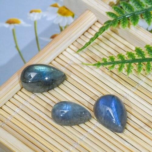 Wholesale natural blue glitter labradorite rough stone diy material decoration moonstone bare stone custom earrings necklace pen