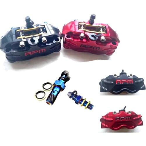 Universal The New RPM Motorcycle Front Rear Brake Caliper 4Piston 82mm Mounting For Honda Yamaha Scooter RSZ JOG Force Dirt Bike