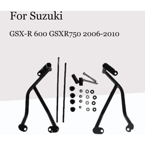 Dumb Black Motorcycle Stunt Cage Crash Bar Engine Frame Guard Protector for Suzuki GSX-R 600 GSXR750 2006 2007 2008 2009 2010