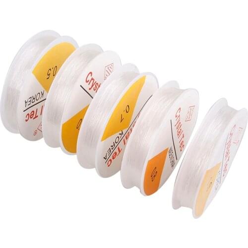 1 Roll Crystal Beading Stretch Cord Elastic Line Transparent Clear Round Beading Wire Cord String Thread For Jewelry Making