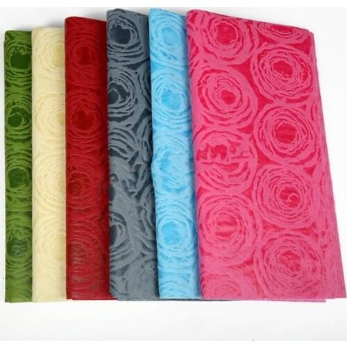 10pcs Crepe Paper Rose Gauze Tissue Craft Waterproof Wrapping Paper Bouquet Gift Packaging Material