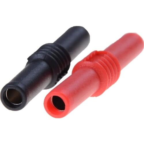 2pcs/set banana socket female adapter extension Insulated Banana plug Coupler 4mm