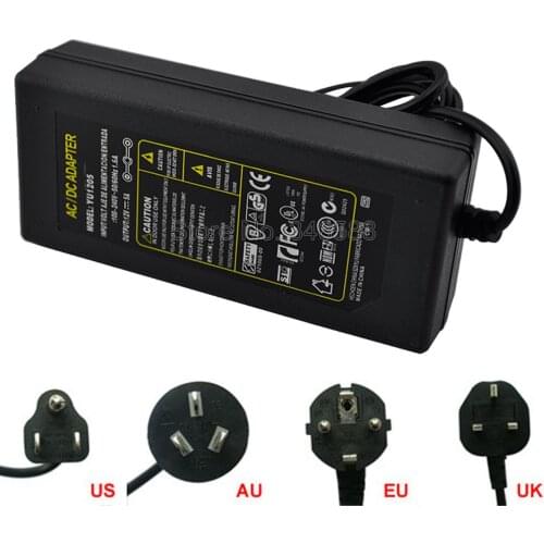 DC12V Power Adapter AC100V 240V Lighting Transformers to DC12V 5A / 6A / 8A / 10A Power Supply with US EU AU Plug for LED Strip