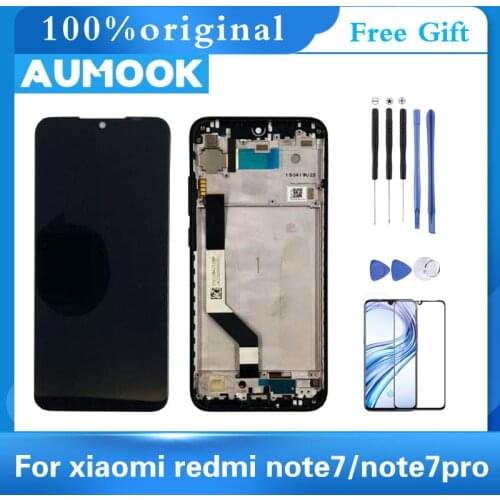 AUMOOK AAA+++ for Xiaomi Redmi Note 7 LCD Display Touch Screen Replacement Only with Frame Digitizer for Redmi Note 7 Pro Screen