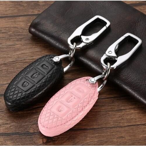 Car Genuine Leather Key Cover Case Holder For Infiniti EX FX G25 G37 FX35 EX25 EX35 FX37 EX37 Q60 QX50 QX70 Auto Accessories