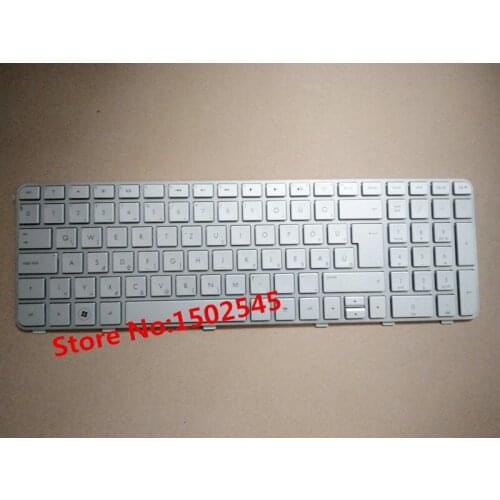 Free shipping new original laptop keyboard for HP DV6-6000 DV6-6101TX HG keyboard with frame 666423-211 668489-211 silver