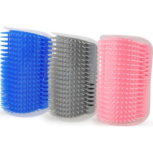 Pet Cat Comb Self Groomer Brush Wall Corner Grooming Massage Comb With Catnip Hair Removal Tickling Comb Cat Rubs Pet Supplies