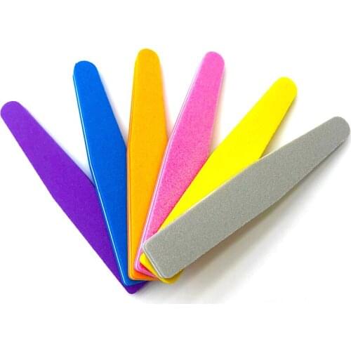 5pcs Double Side Sanding Washable Sponge 100/180 Nail Buffers Wholesale Files Salon Manicure Set Custom Logo one-off