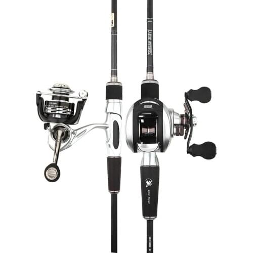 High Carbon Fiber Fishing Lure Rod Sets Ultra Light Soft Spinning Casting Rod Seapole Stream Throwing Hand Rod with Reel