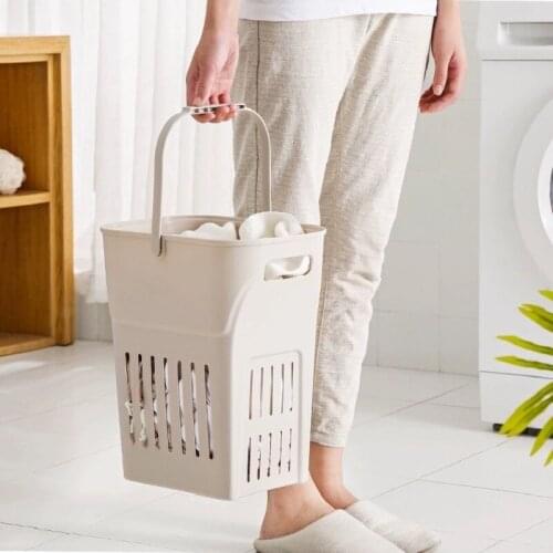 Japanese Style Laundry Organizer Basket Large Eco-Friendly Material Plastic Clothes Home Sundries Storage