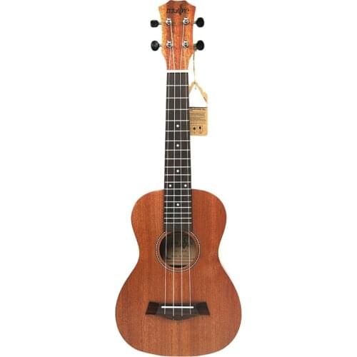 Hot-21 Inch Ukulele Mahogany Soprano Beginner Ukulele Guitar Dolphin Pattern Ukulele Mahogany Neck Delicate Tuning Peg 4 Strings