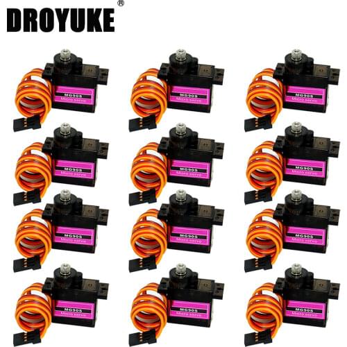 Droyuke 4/5/10/20 pcs MG90S gear Digital 9g Servo SG90 For Rc Helicopter Plane Boat Car MG90 9G Trex 450 RC Robot Helicopter
