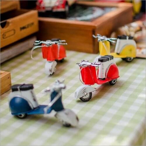 1 piece mini Scooter motorbike miniature Home office Decoration Miniatures christmas Gift birthday favors room decor